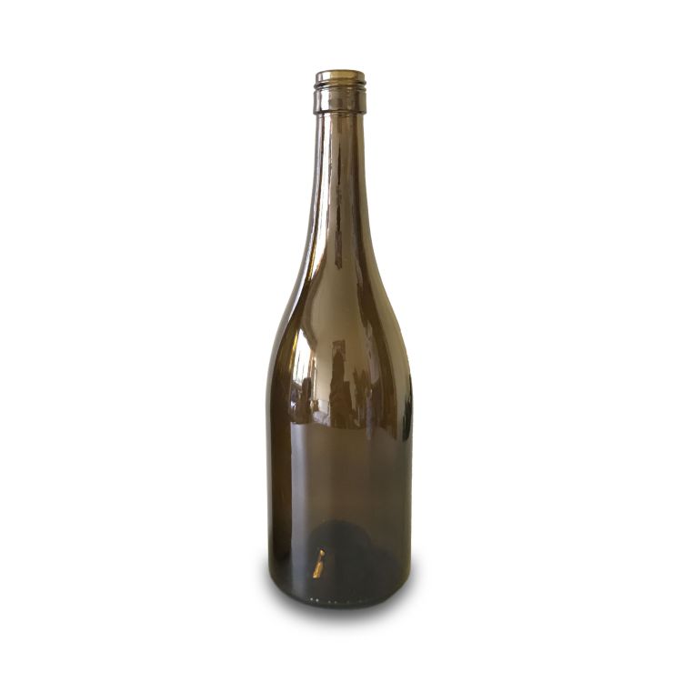 750ml burgundy wine bottle with screw cap finish