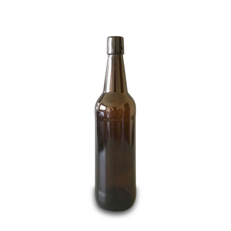 750ml amber beer bottles with flip top 