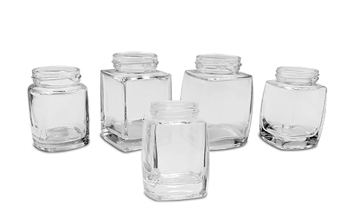 french square jars wholesale