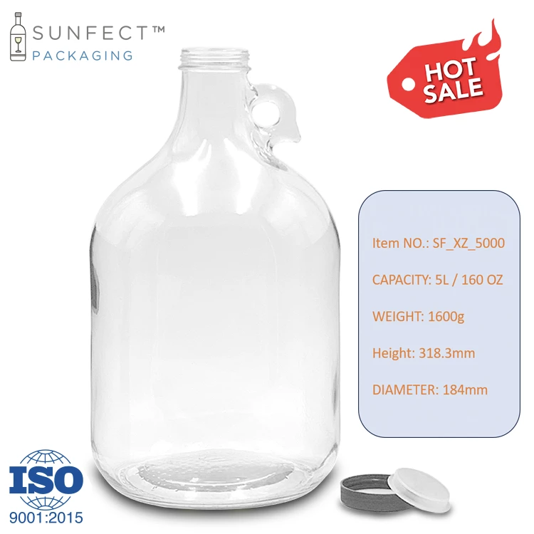 5L glass jug wholesale