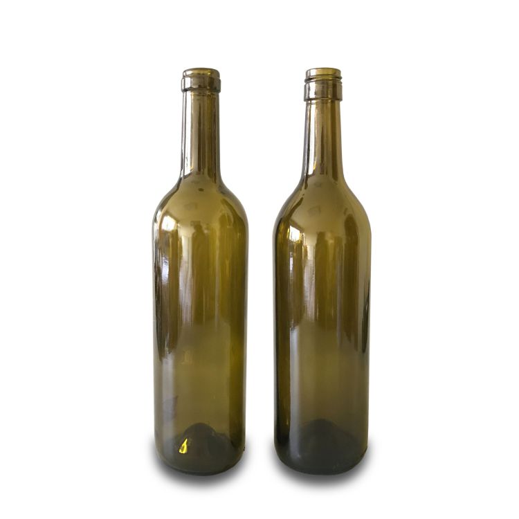 750ml antique green glass bottles