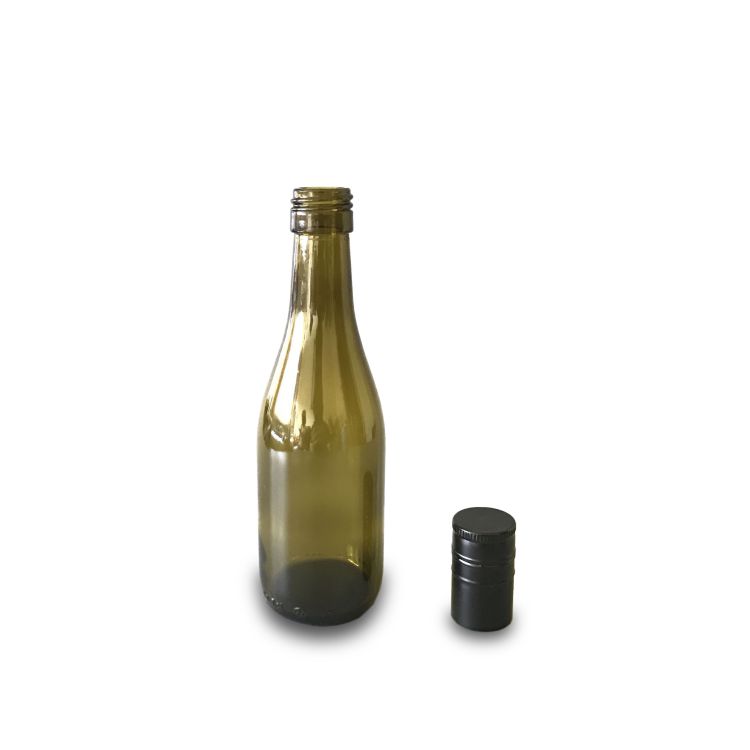 187ml green wine bottle