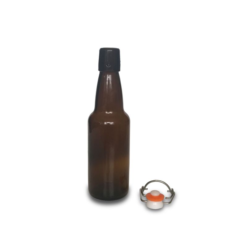 500ml Amber Beer Bottle With Flip Top