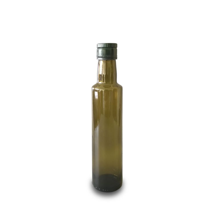 Round 250ml olive oil bottle with cap