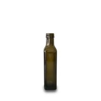 250ml Quadra Marasca antique green olive oil bottle