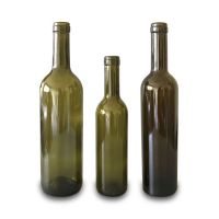 750ml & 500ml & 375ml green bordeaux wine bottle