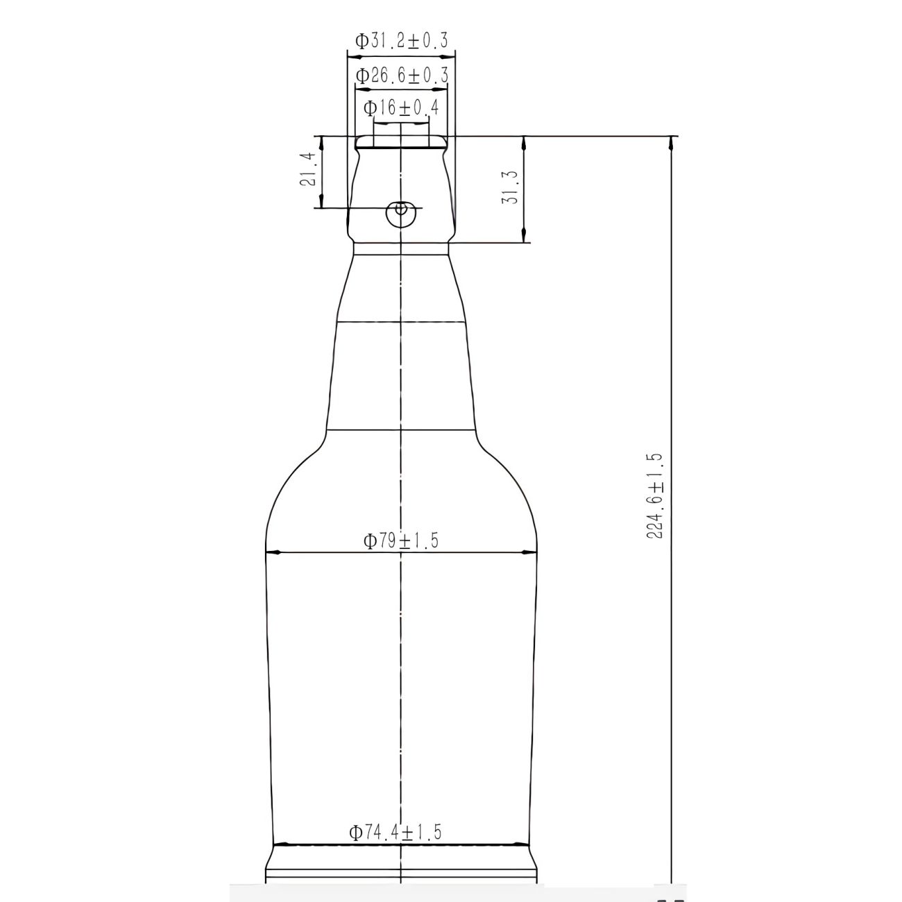 500ml EZ Cap Swing Top Home Brew Beer Bottles - Clear