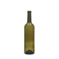 750ml antique green wine bottle