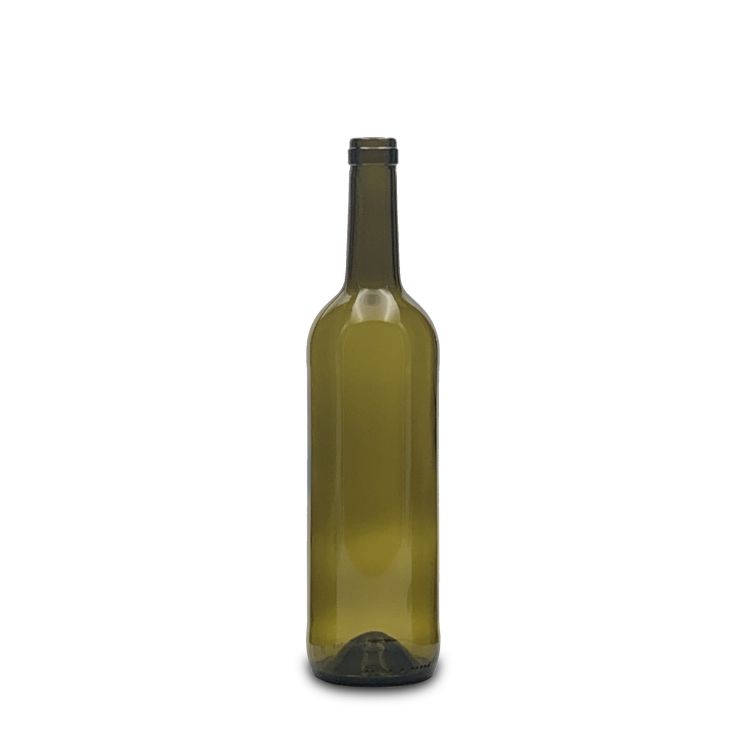 750ml antique green wine bottle