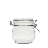 Round Glass Jars In Bulk | 450ml/15oz | Clip-Top