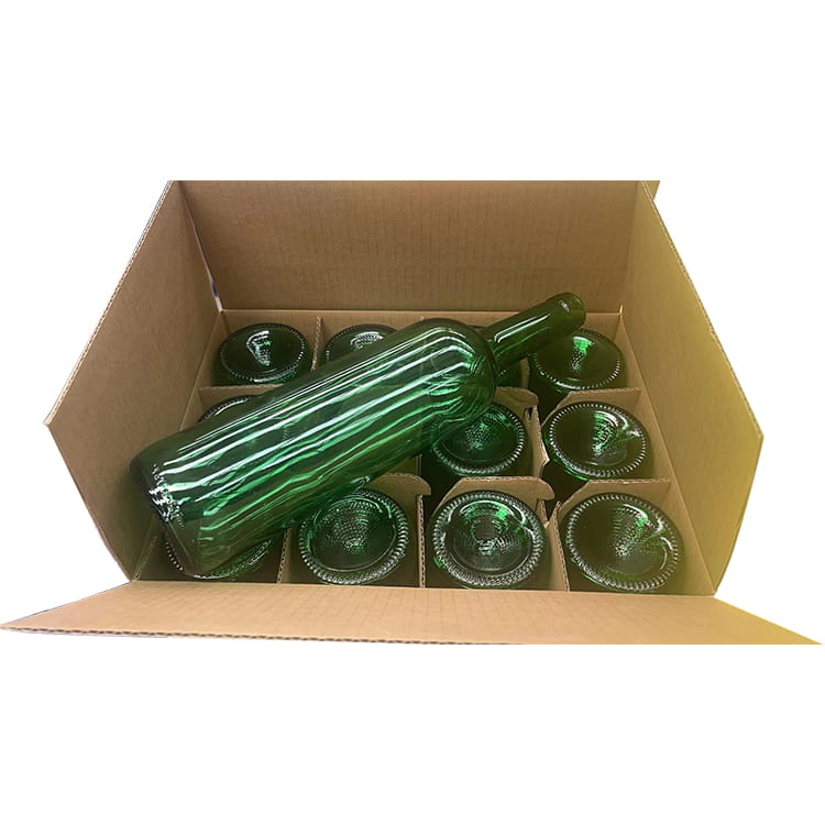 750ml green wine bottle