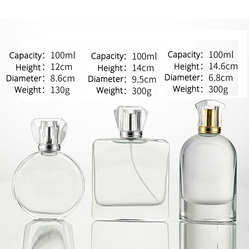 Empty Glass Fragrance Spray Bottle
