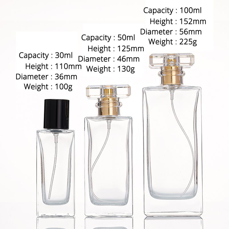 Glass perfume bottle