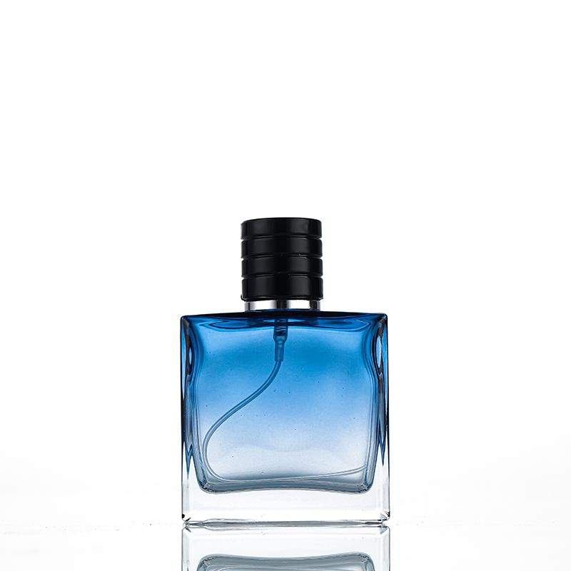 Blue perfume bottle