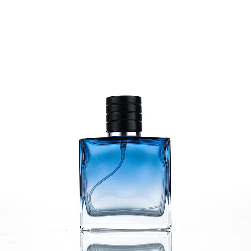 Blue perfume bottle