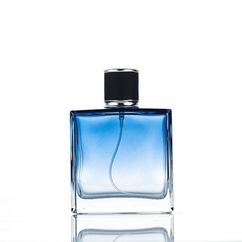 Blue perfume bottle