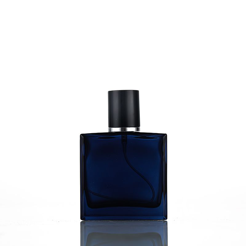 Blue perfume bottle