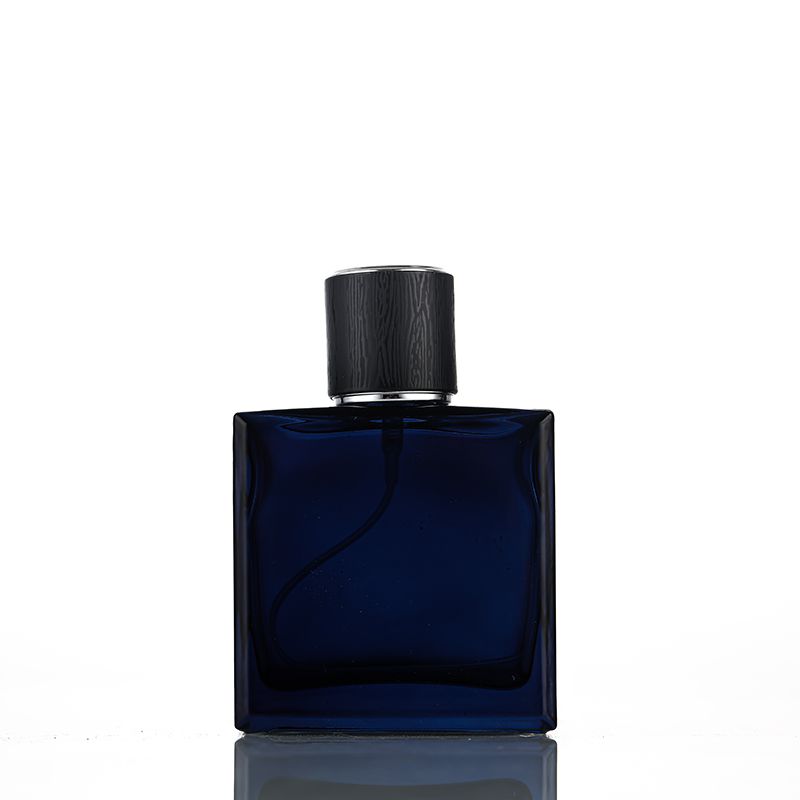 Blue perfume bottle