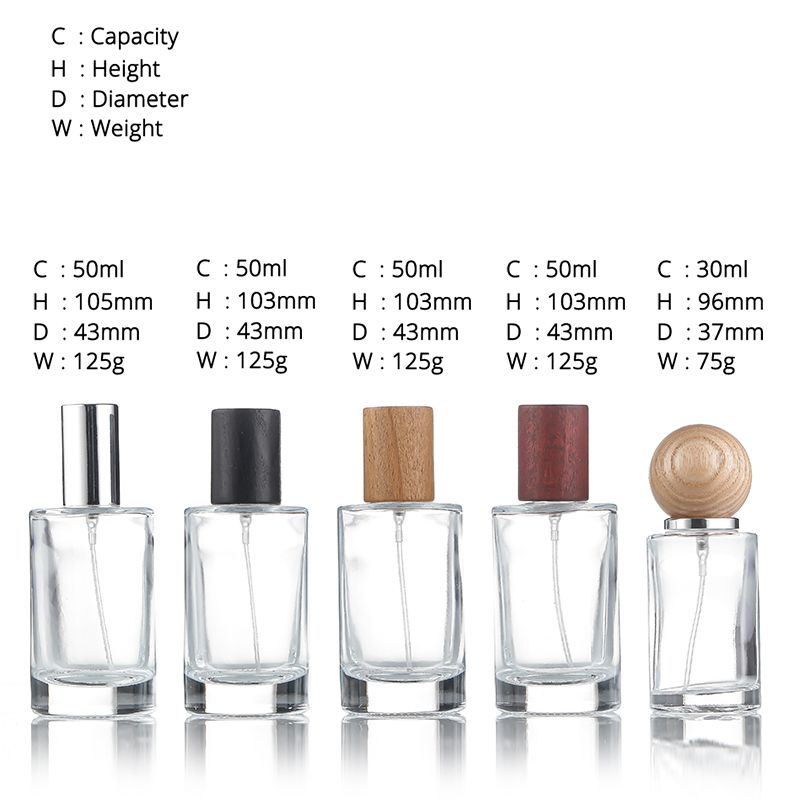 Small glass bottle