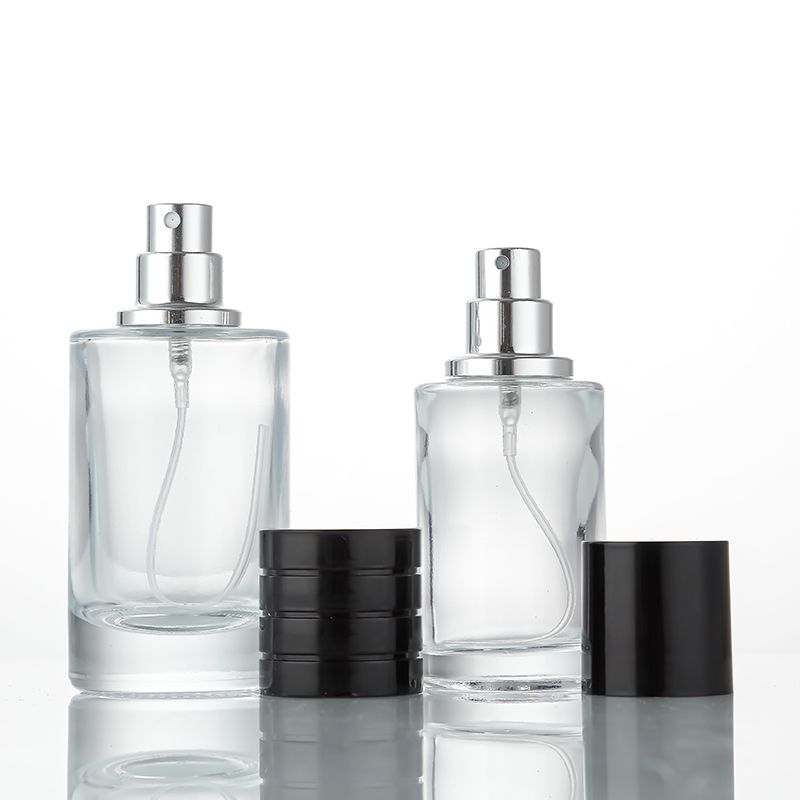 Cylindrical perfume bottle