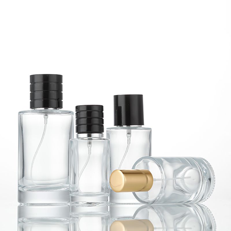 Cylindrical perfume bottle