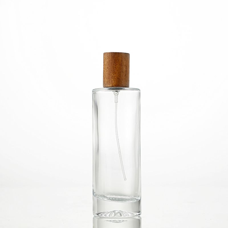 Slim cylindrical perfume bottle
