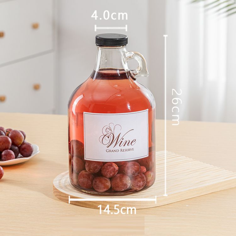 2.5L glass growler