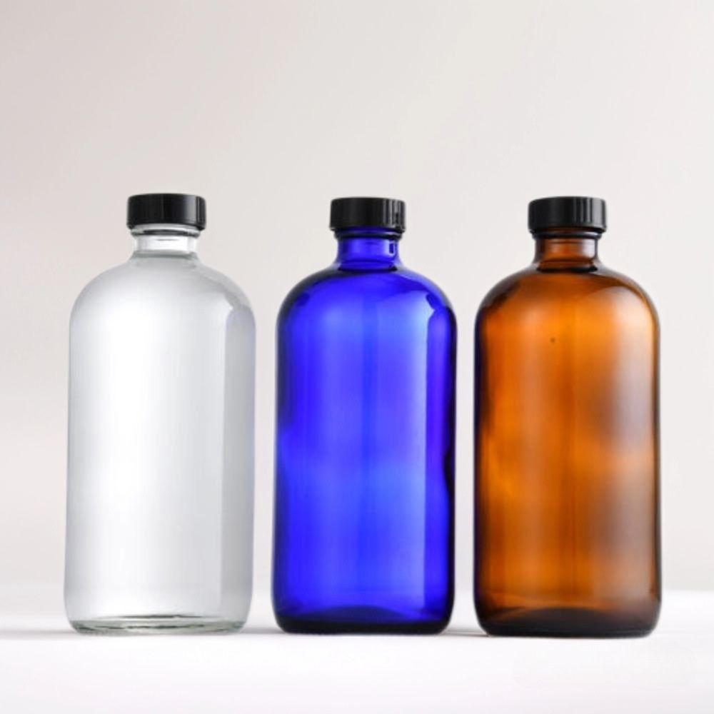 8oz Amber Boston Bottle Wholesale