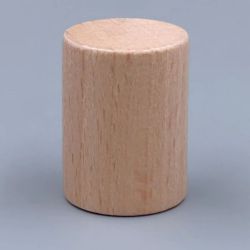 Beech cologne cap for empty clear glass bottle
