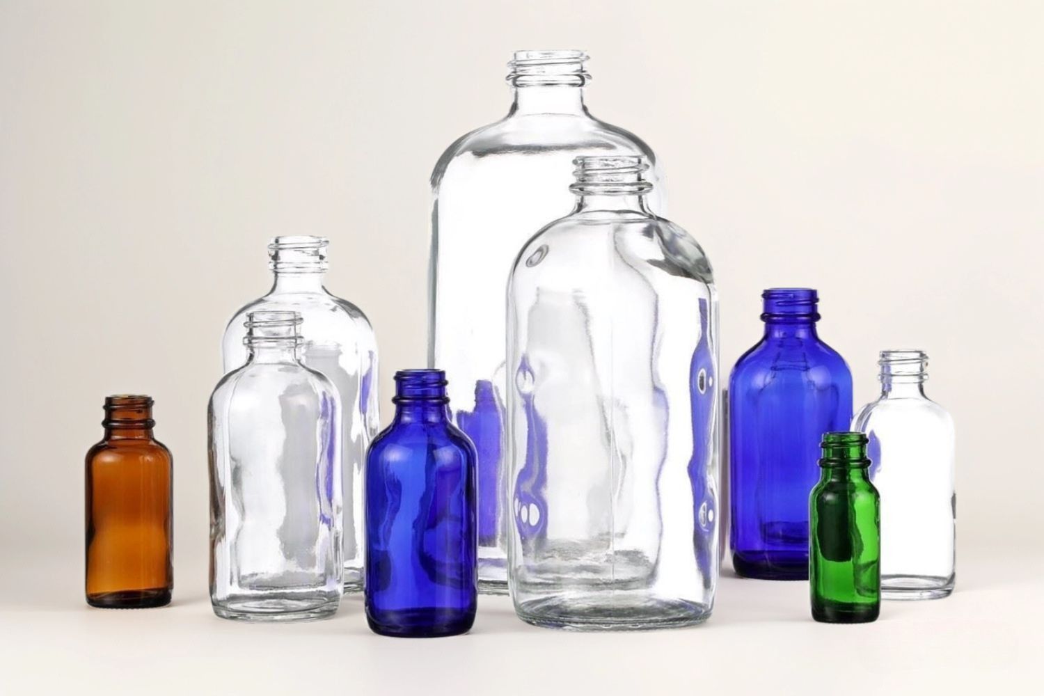 8oz Amber Boston Bottle Wholesale