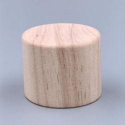 Short Beech wood spray cap for parfum bottle