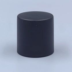 Frosted black perfume cap for toilette vials