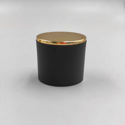 Frosted Black and gold mix-and-match perfume lids