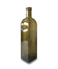 Square 750ml olive oil glass bottle