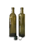 500ml Antique green olive oil bottle
