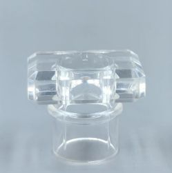 Small T-shaped cap or lid for empty perfume bottles